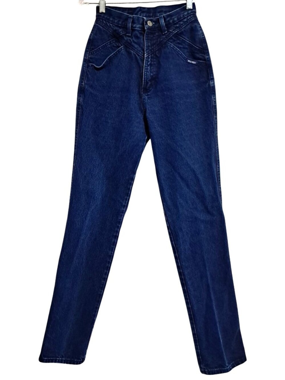 Rockies Jeans Womens Size 27 / 5 High Waist Vintage Dark Wash Denim Straight-Leg